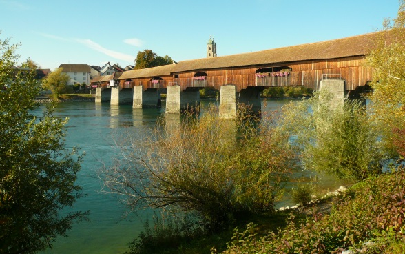 historische Holzbrücke von Stein AG nach Bad Säckingen